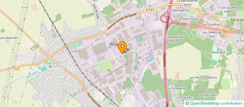 localisation de l'entreprise D &V MOTORS  ORMES