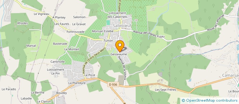 localisation de l'entreprise D V P  SALLEBUF