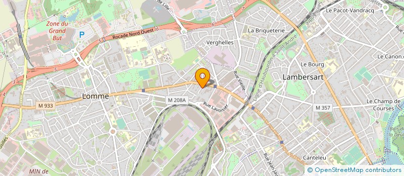 localisation de l'entreprise D.VERBAERE AUTOMOBILES à LILLE