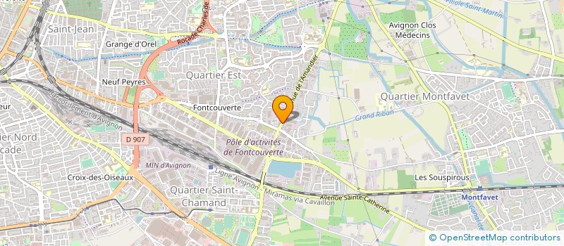 localisation de l'entreprise D. VERNET  AVIGNON