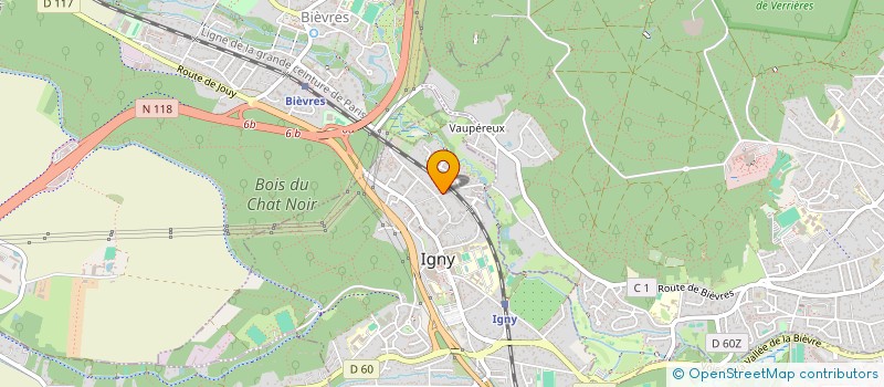 localisation de l'entreprise D VERRE  IGNY