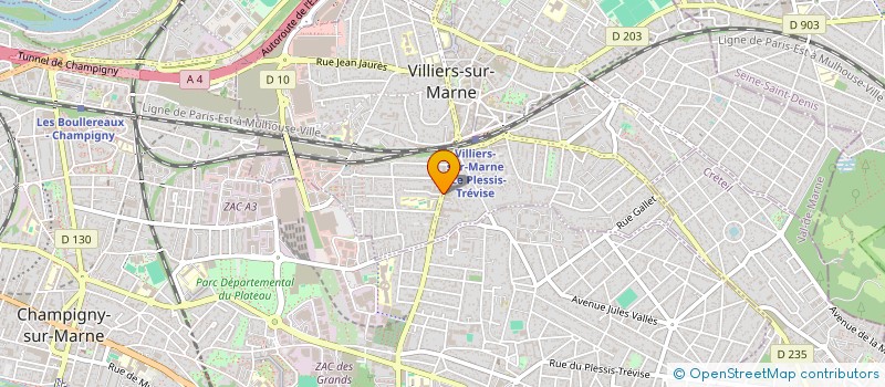 localisation de l'entreprise D VTC  VILLIERS-SUR-MARNE