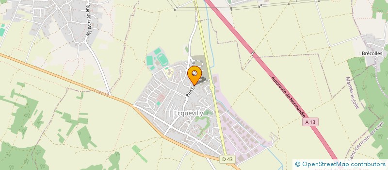 localisation de l'entreprise D W 1  ECQUEVILLY