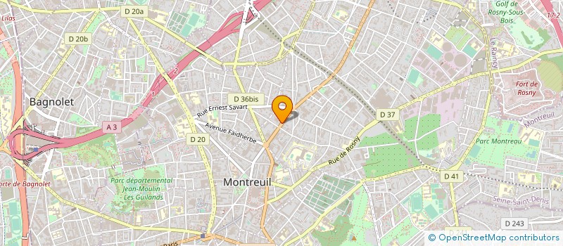 localisation de l'entreprise D.WAX MUSIC à MONTREUIL