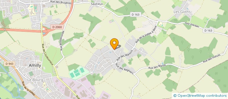 localisation de l'entreprise D-WAY à AMILLY