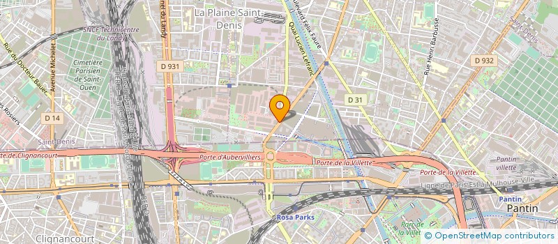 localisation de l'entreprise D.XIA  AUBERVILLIERS