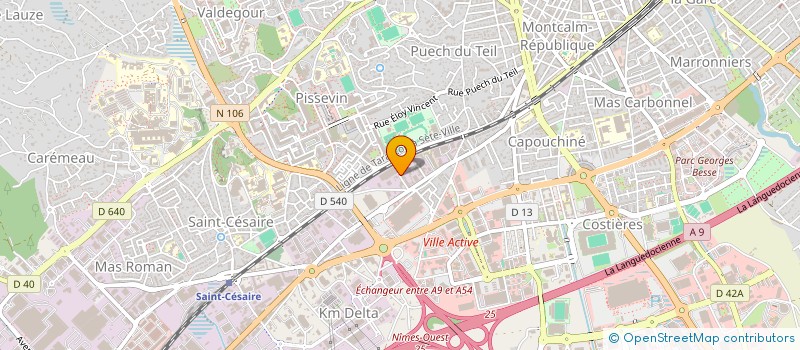 localisation de l'entreprise D.Y.C.  NIMES