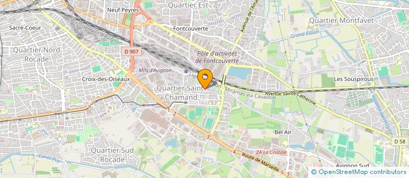 localisation de l'entreprise D&Y CARS  AVIGNON