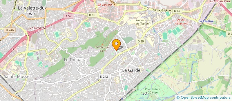 localisation de l'entreprise D.Y.G. à LA GARDE