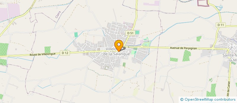localisation de l'entreprise D.Y.M  VILLELONGUE-DE-LA-SALANQUE