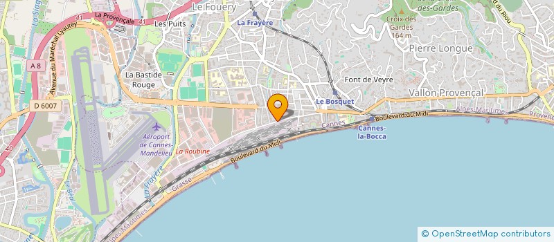 localisation de l'entreprise D.Y.P INVEST  CANNES