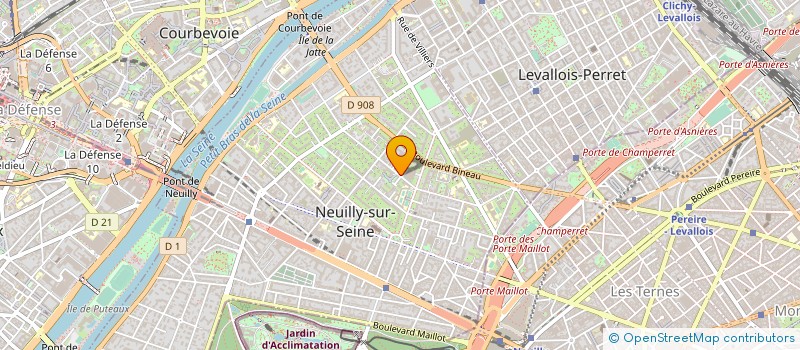 localisation de l'entreprise D&Y PARTNERS à NEUILLY-SUR-SEINE