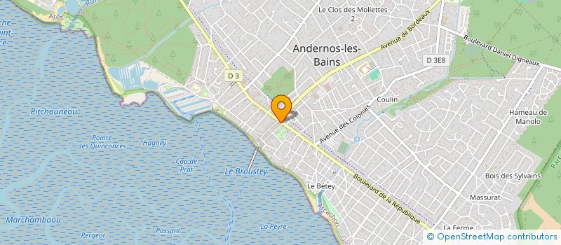 localisation de l'entreprise D.Y.V.AN à ANDERNOS-LES-BAINS