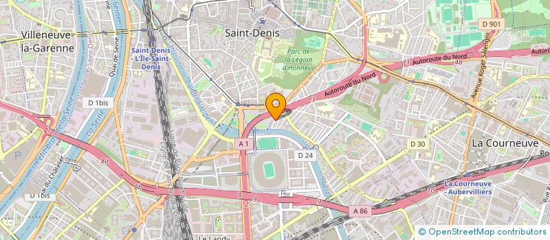 localisation de l'entreprise D.Y.Z. à SAINT-DENIS
