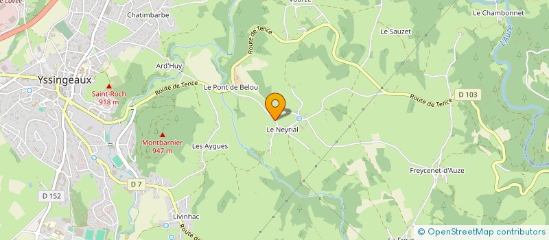 localisation de l'entreprise D'YSSI  YSSINGEAUX