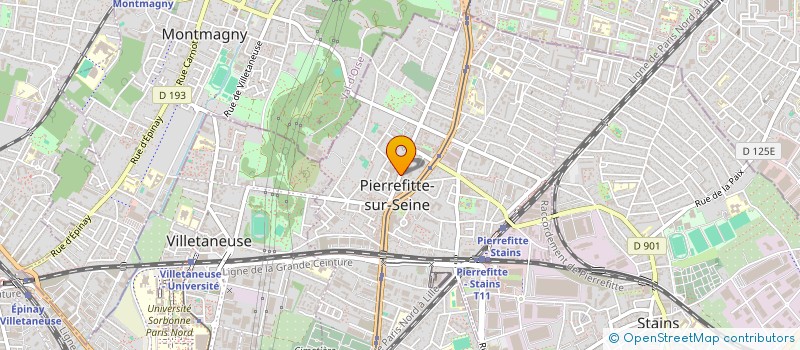 localisation de l'entreprise D.Z à PIERREFITTE-SUR-SEINE