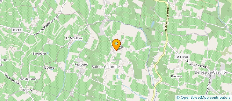 localisation de l'entreprise D'Z'AMIS à SAINTE-COLOMBE