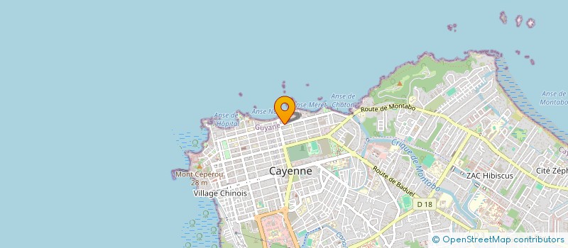 localisation de l'entreprise D.Z.BARBER SHOP  CAYENNE