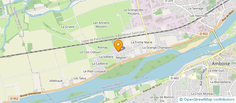 localisation de l'entreprise D.Z.U.D  NAZELLES-NEGRON