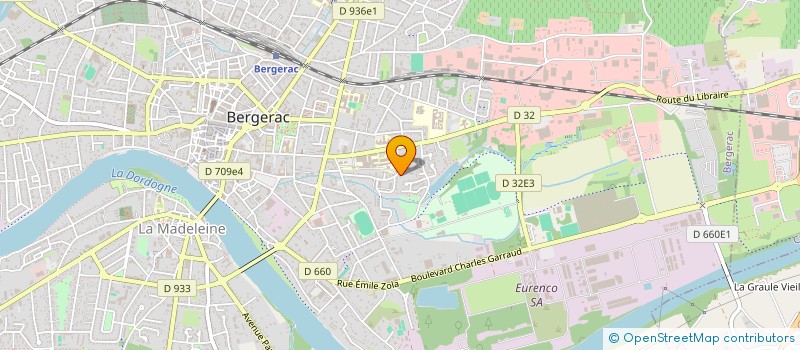 localisation de l'entreprise D ZENE SCI à BERGERAC
