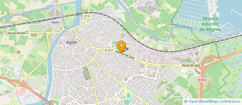 localisation de l'entreprise D0  AGDE