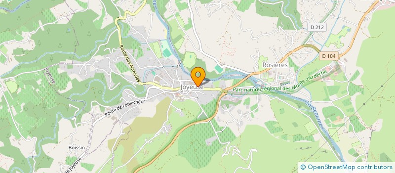 localisation de l'entreprise D10 à JOYEUSE