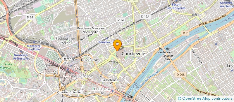 localisation de l'entreprise D1STREE DURVAL à COURBEVOIE