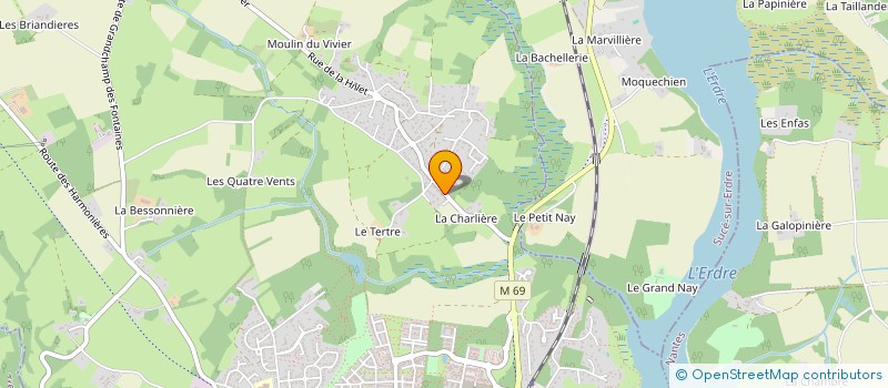 localisation de l'entreprise D2  LA CHAPELLE-SUR-ERDRE