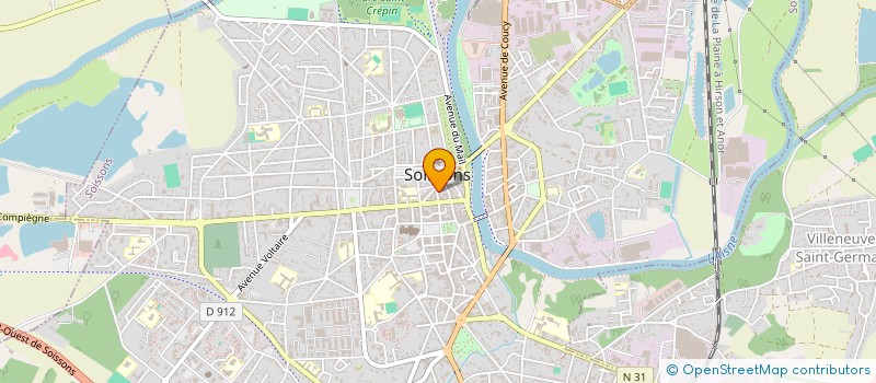 localisation de l'entreprise D2 COFFEE à SOISSONS
