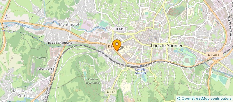localisation de l'entreprise D2 EXPRESS à LONS-LE-SAUNIER