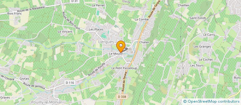 localisation de l'entreprise D2 PLUS  PORTE DES PIERRES DOREES