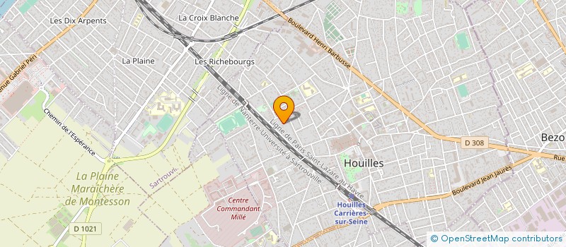 localisation de l'entreprise D20  HOUILLES