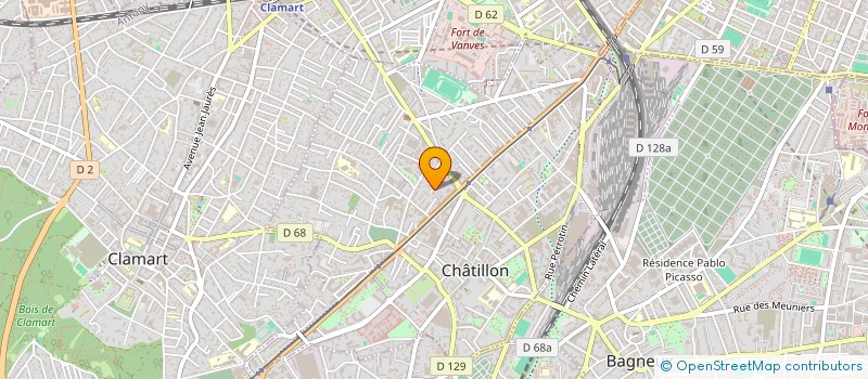 localisation de l'entreprise D23L  CHATILLON