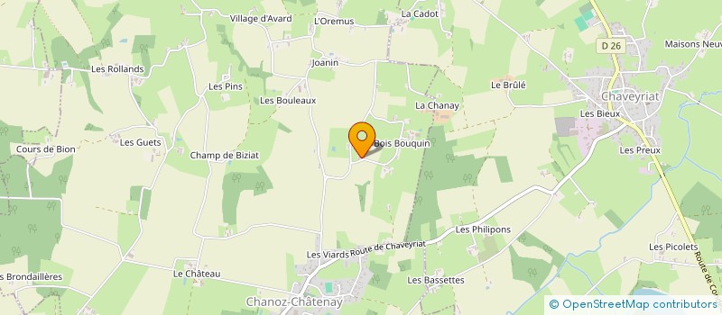 localisation de l'entreprise D24 INVEST à CHANOZ-CHATENAY