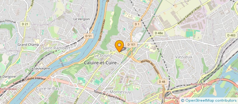 localisation de l'entreprise D2A à CALUIRE-ET-CUIRE