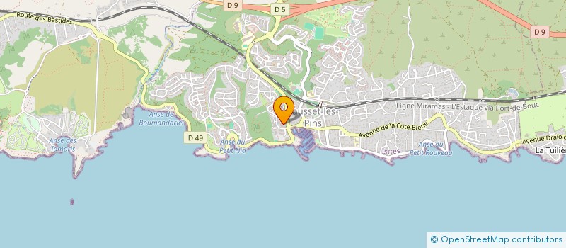 localisation de l'entreprise D2A  SAUSSET-LES-PINS