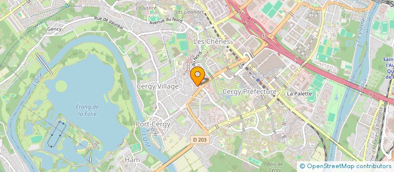 localisation de l'entreprise D2A  CERGY