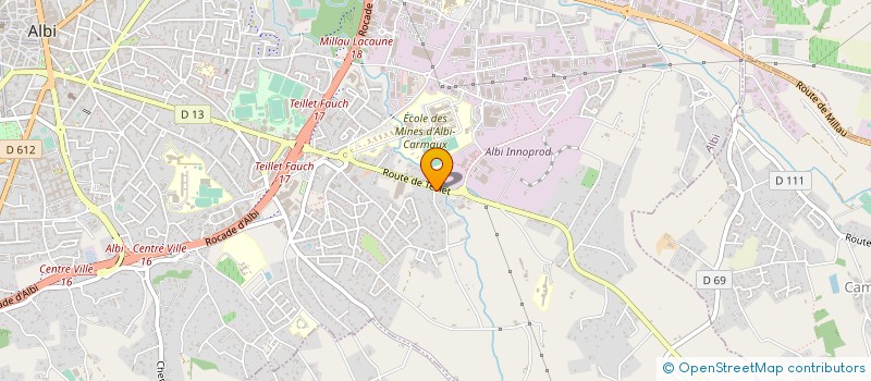 localisation de l'entreprise D2AM à ALBI