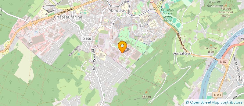 localisation de l'entreprise D2B à BESANCON