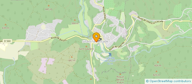 localisation de l'entreprise D2B  SILLANS-LA-CASCADE