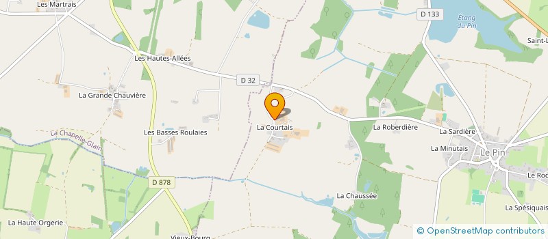 localisation de l'entreprise D2B à LE PIN