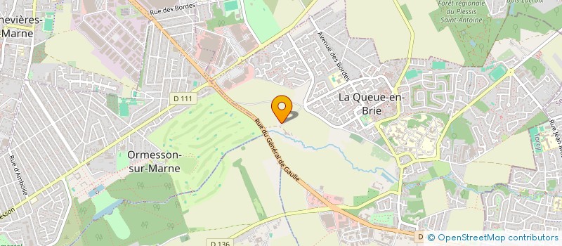 localisation de l'entreprise D2B  LA QUEUE-EN-BRIE