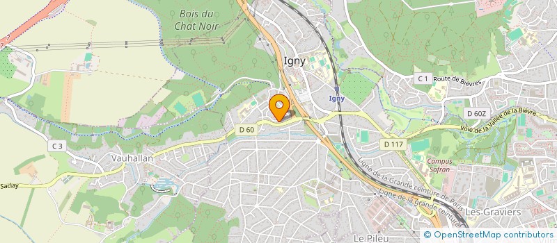 localisation de l'entreprise D2B PARTNER  IGNY