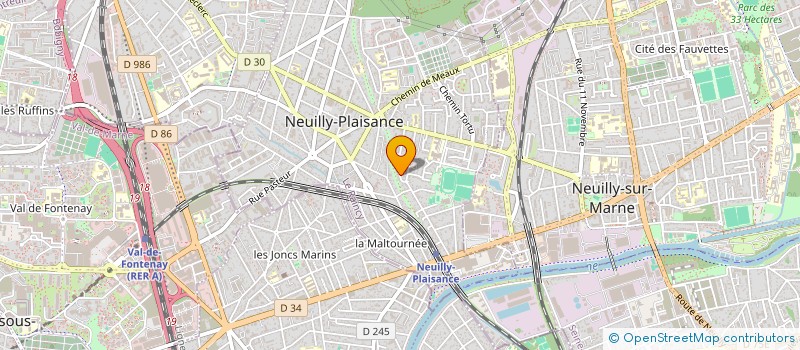 localisation de l'entreprise D2C  NEUILLY-PLAISANCE