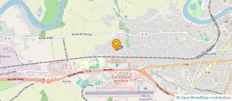 localisation de l'entreprise D2C à ALBI