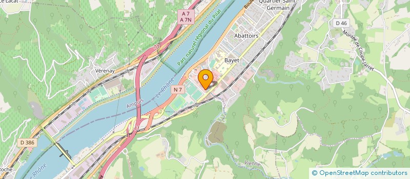 localisation de l'entreprise D2C à VIENNE