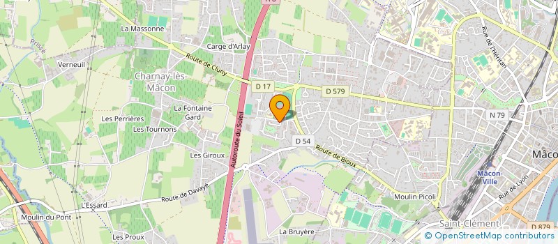 localisation de l'entreprise D2C PLOMBERIE à CHARNAY-LES-MACON