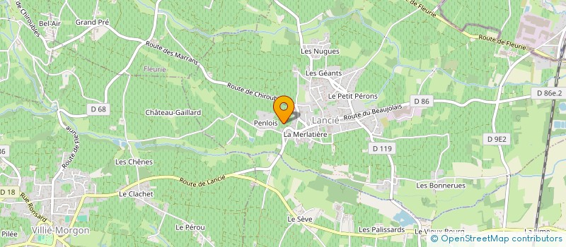 localisation de l'entreprise D2C2  LANCIE