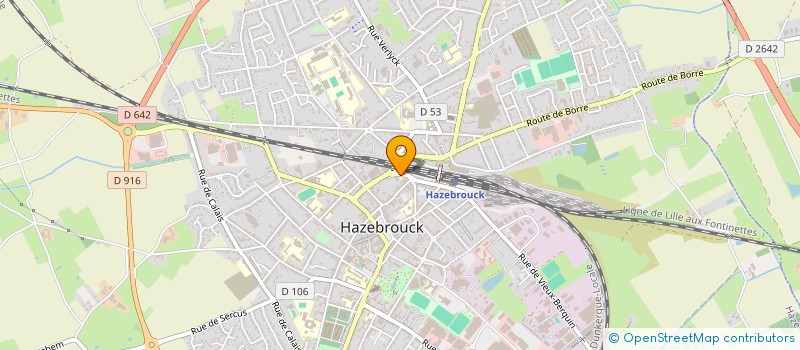 localisation de l'entreprise D2D  HAZEBROUCK