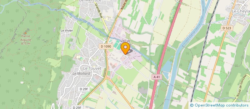 localisation de l'entreprise D2D BATIMENT à LE TOUVET